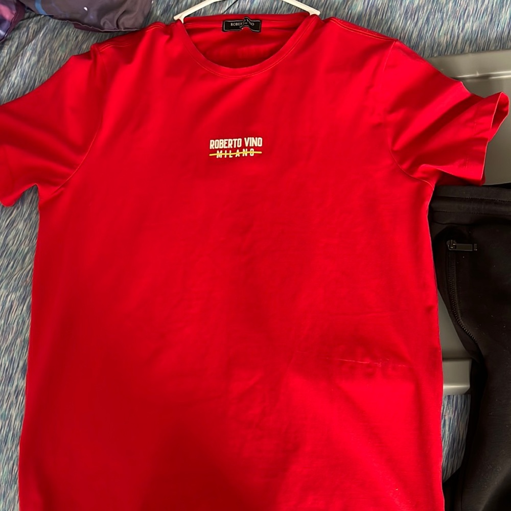 Milano shorts set red and black
